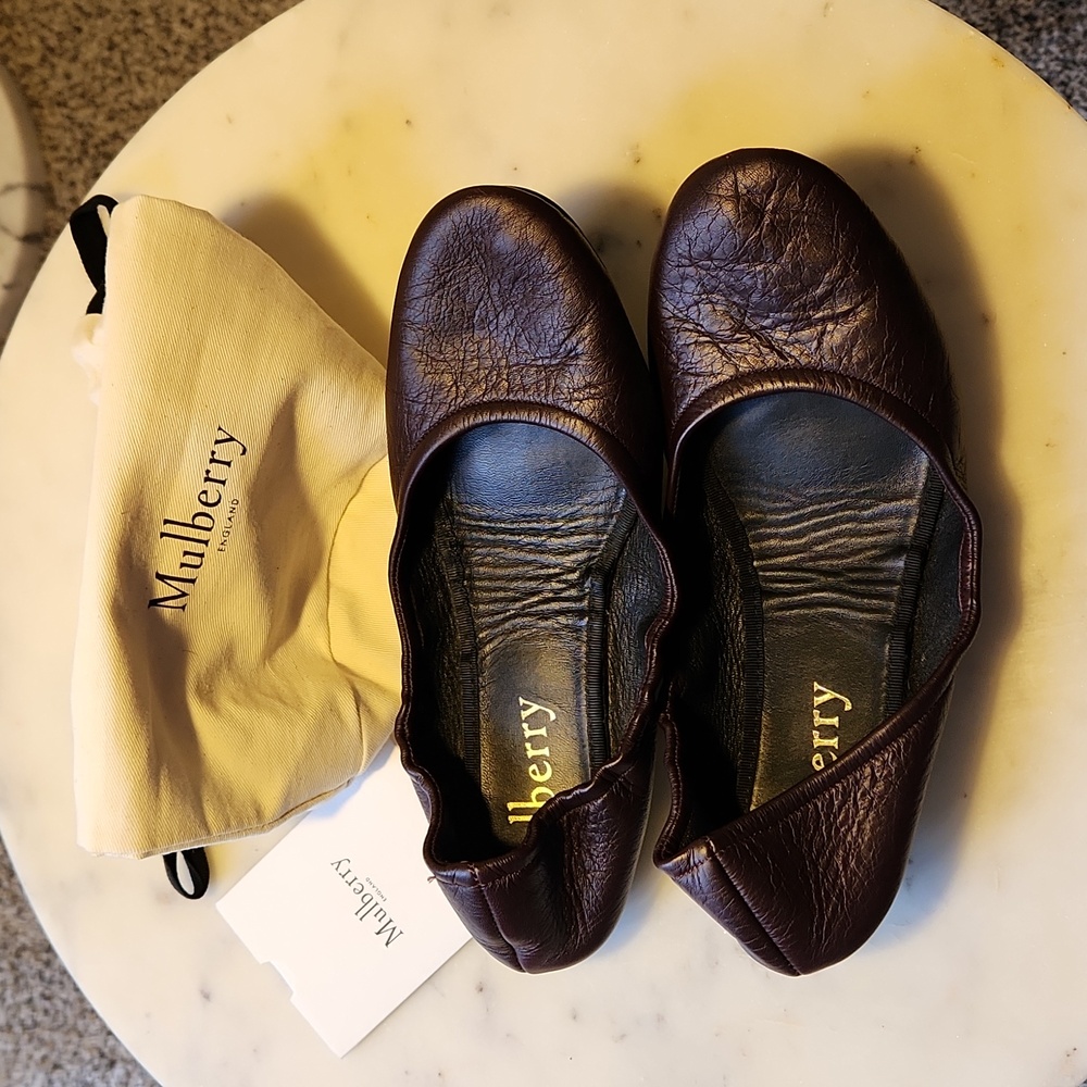 Mulberry England foldable ballerina flats size 37